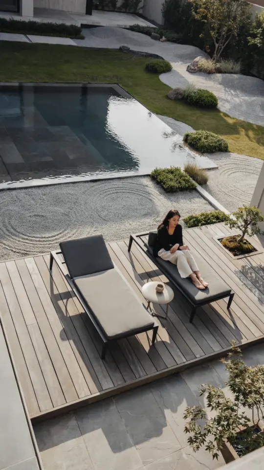 Pool with Mobile Deck | Flexible Outdoor Living Space | Backyard Pool Design Ideas