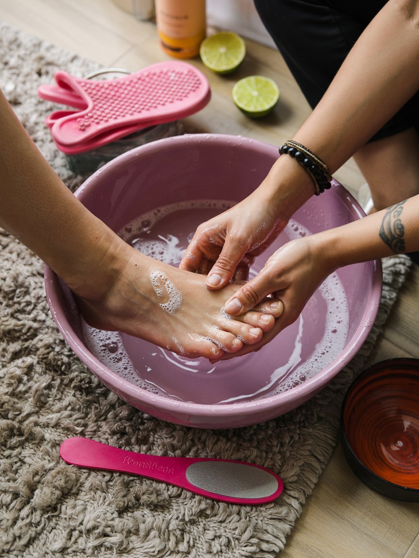 DIY At-Home Foot Spa Soak & Pampering Routine for Soft Feet