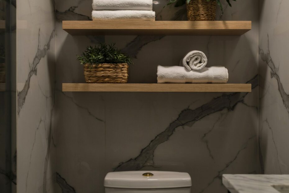 Vertical Storage Ideas for Small Half Baths | Space-Saving Shelves & Cabinets