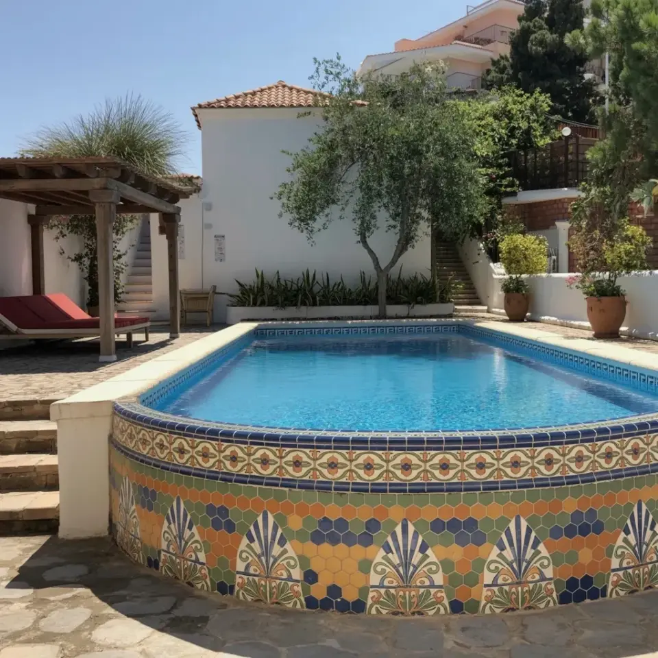 Mediterranean Pool Tile Border: How to Get This Look (Mosaic Ideas)