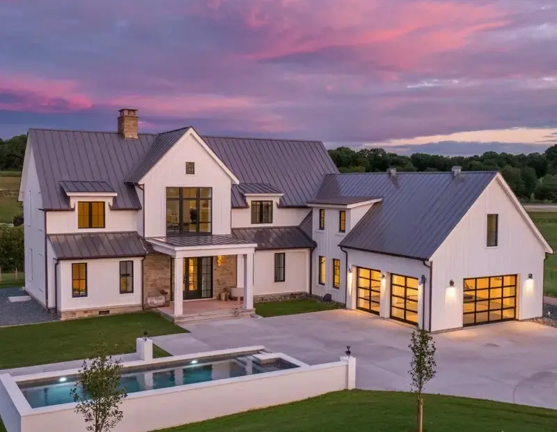 Modern Farmhouse Exterior Ideas: How to Design a Luxury Home with Pool